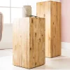 Riess-Ambiente Mehr...|Wohnaccessoires > Massivholz Dekosäule COLUMNA 75cm Akazie teakgrau gekälkt Beistelltisch