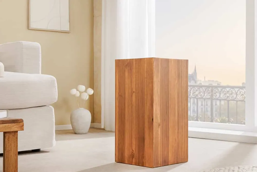 Riess-Ambiente Mehr...|Wohnaccessoires > Massivholz Dekosäule COLUMNA 50cm braun Akazie Beistelltisch