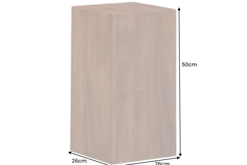 Riess-Ambiente Mehr...|Wohnaccessoires > Massivholz Dekosäule COLUMNA 50cm braun Akazie Beistelltisch