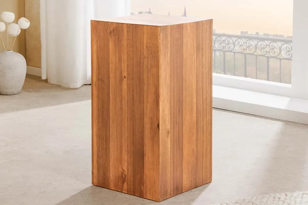 Riess-Ambiente Mehr...|Wohnaccessoires > Massivholz Dekosäule COLUMNA 50cm braun Akazie Beistelltisch