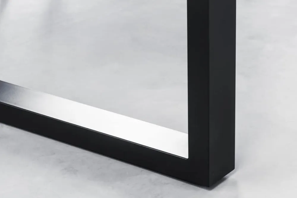 Riess-Ambiente Mehr...|Massivholzesstische > Massivholz Esstisch GENESIS 200cm braun geflammt Akazie Eisen schwarz Baumkante
