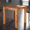 Riess-Ambiente Mehr...|Massivholzesstische > Massivholz Esstisch PURE 70cm braun Sheesham stone finish Bistrotisch quadratisch