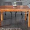 Riess-Ambiente Mehr...|Massivholzesstische > Massivholz Esstisch PURE 120cm braun Sheeshamholz stone finish einzigartige Maserung