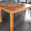 Riess-Ambiente Mehr...|Massivholzesstische > Massivholz Esstisch PURE 135cm braun Sheeshamholz stone finish einzigartige Maserung