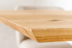 Riess-Ambiente Esstische|Mehr... > Massivholz Esstisch WILD OAK 200cm natur Wildeiche Schweizer Kante Metall U-Gestell