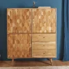 Riess-Ambiente Mehr...|Highboards > Massivholz Highboard MYSTIC LIVING 140cm Akazie natur 3D-Oberfläche