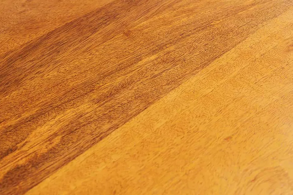 Riess-Ambiente Mehr...|Massivholzschränke > Massivholz Highboard VULCANO 120cm braun Mangoholz mit 3D Schnitzereien handmade Metallgestell schwarz