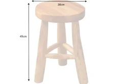 Riess-Ambiente Beistelltische|Sitzhocker > Massivholz Hocker BALI 45cm natur rund Teakholz Beistelltisch Sitzhocker Nachttisch