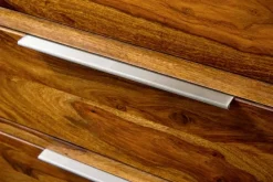 Riess-Ambiente Mehr...|Massivholzschränke > Massivholz Kommode PURE 100cm braun stone finish Sheesham mit vier Schubladen