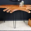Riess-Ambiente Konsolentische|Mehr... > Massivholz Konsolentisch WILD 105cm Akazie natur Hairpin Legs Baumkante
