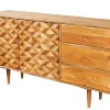 Riess-Ambiente Mehr...|Retro Möbel > Massivholz Sideboard ALPINE 145cm Akazie honey finish Kommode mit Schubladen Retro Design