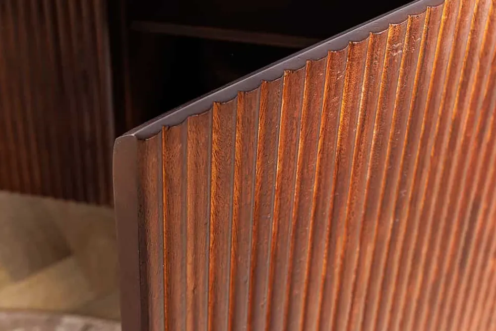 Riess-Ambiente Mehr...|Massivholzschränke > Massivholz Sideboard GATSBY 150cm dunkelbraun Mango Retro Design