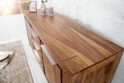 Riess-Ambiente Mehr...|Sideboards & Kommoden > Massivholz Sideboard MAKASSAR 175cm braun Sheesham stone finish Kommode mit Schubladen
