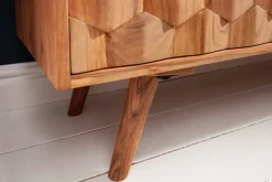 Riess-Ambiente Mehr...|Retro Möbel > Massivholz Sideboard MYSTIC LIVING 145cm Akazie natur Kommode mit Schubladen 3D-Design