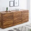 Riess-Ambiente Mehr...|Retro Möbel > Massivholz Sideboard RELIEF 160cm braun Sheesham stone finish Kommode mit Schubladen