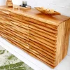 Riess-Ambiente Mehr...|Retro Möbel > Massivholz Sideboard RELIEF 160cm Akazie Kommode mit Schubladen aufwändige Front