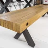 Riess-Ambiente Mehr...|Industrial Loft > Massivholz Sitzbank THOR 200cm vintage braun Pinie recycelt Industrial Design