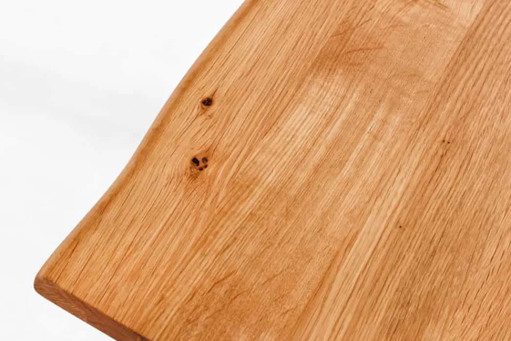 Riess-Ambiente Industrial Loft|Skandinavisch > Massivholz Sitzbank WILD OAK 160cm Eiche Baumkante X-Gestell Industrial