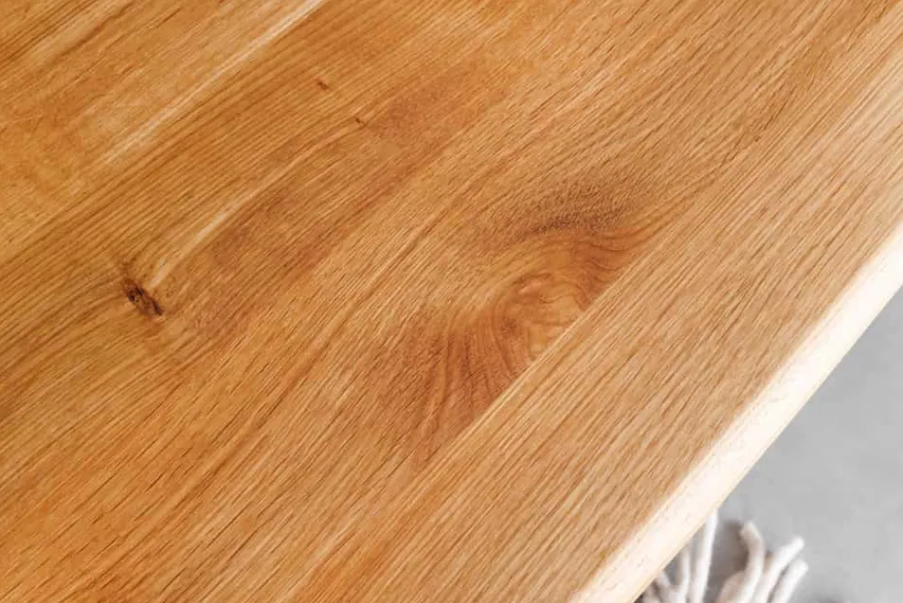 Riess-Ambiente Industrial Loft|Skandinavisch > Massivholz Sitzbank WILD OAK 160cm Eiche Baumkante X-Gestell Industrial