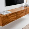 Riess-Ambiente Mehr...|Mehr... > Massivholz TV-Bank SCORPION 160cm braun Mango Lowboard Hängeschrank