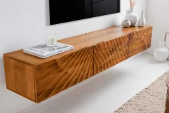 Riess-Ambiente Mehr...|Mehr... > Massivholz TV-Bank SCORPION 160cm braun Mango Lowboard Hängeschrank