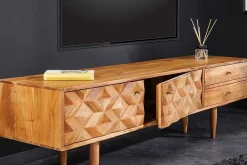 Riess-Ambiente Mehr...|Retro Möbel > Massivholz TV-Lowboard ALPINE 145cm natur Akazie Retro Design honey finish
