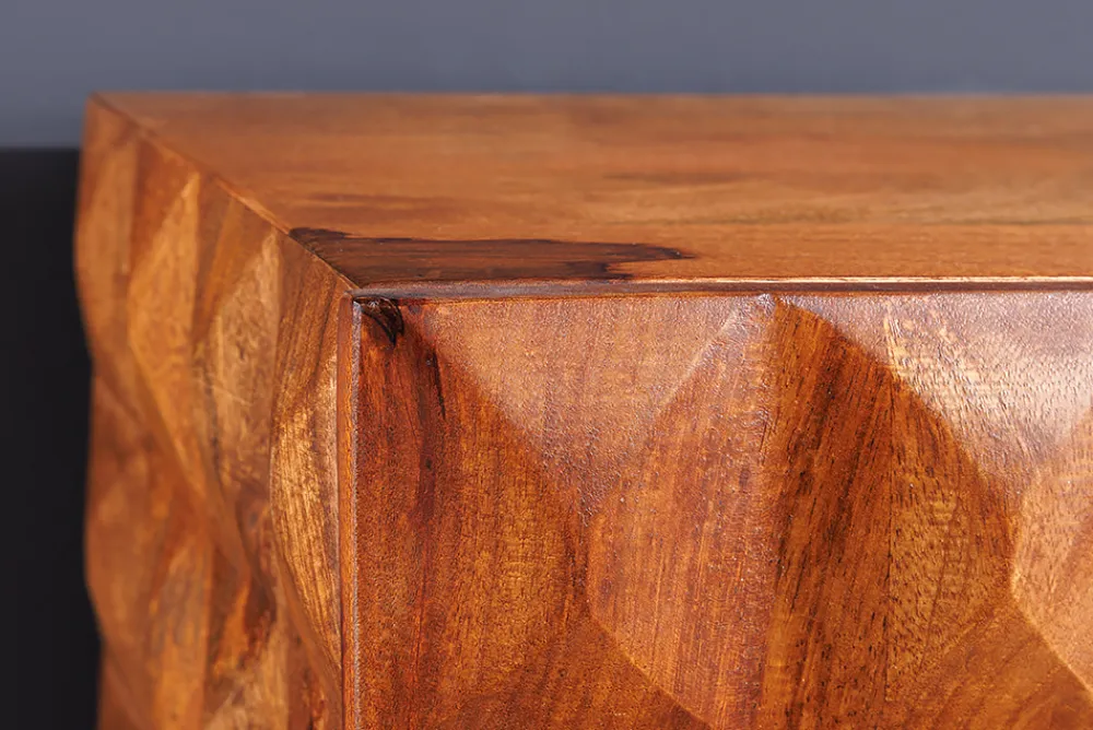Riess-Ambiente Mehr...|Massivholzschränke > Massivholz TV Lowboard VULCANO 160cm hängend natur Mango Wohnzimmer
