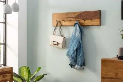 Riess-Ambiente Mehr...|Mehr... > Massivholz Wandgarderobe MAMMUT 80cm braun Sheesham stone finish 6 Kleiderhaken
