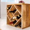Riess-Ambiente Mehr...|Massivholzregale > Massivholz Weinregal CUBUS 40cm Mango handmade Beistelltisch