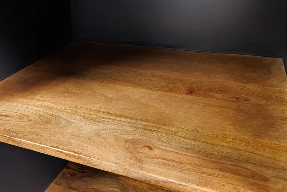Riess-Ambiente Skandinavisch|Weinregale > Massivholz Weinregal SEVEN SEAS 180cm anthrazit natur Mango Flaschenregal