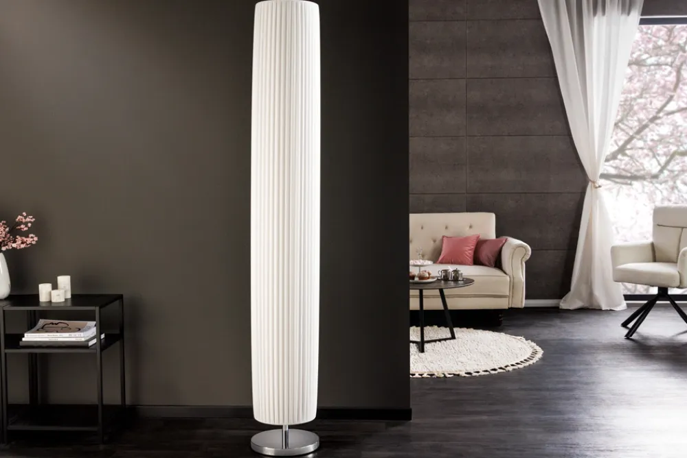 Riess-Ambiente Stehleuchten > Modern Design Stehlampe SALONE 195cm weiß Stehleuchte