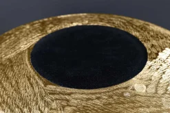 Riess-Ambiente Dekoration|Goldene Möbel > Moderne Deko Vase ABSTRACT ORIENT 35cm gold rund Metall Hammerschlag-Design