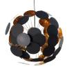 Riess-Ambiente Goldene Möbel|Hängelampen > Moderne Design Hängeleuchte INFINITY HOME 70cm schwarz gold Pendelleuchte