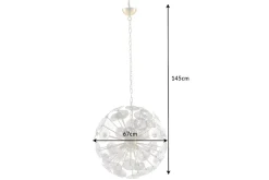 Riess-Ambiente Goldene Möbel|Hängelampen > Moderne Design Hängeleuchte INFINITY HOME 65cm Glas gold Pendelleuchte