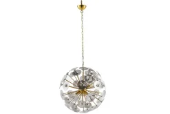 Riess-Ambiente Goldene Möbel|Hängelampen > Moderne Design Hängeleuchte INFINITY HOME 65cm Glas gold Pendelleuchte