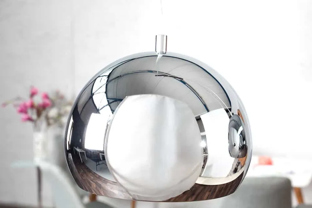 Riess-Ambiente Hängelampen|Retro Möbel > Moderne 3er Hängeleuchte CHROMAGON Chrom Kugelleuchte