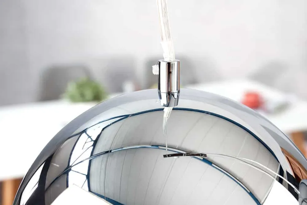 Riess-Ambiente Hängelampen|Retro Möbel > Moderne 3er Hängeleuchte CHROMAGON Chrom Kugelleuchte