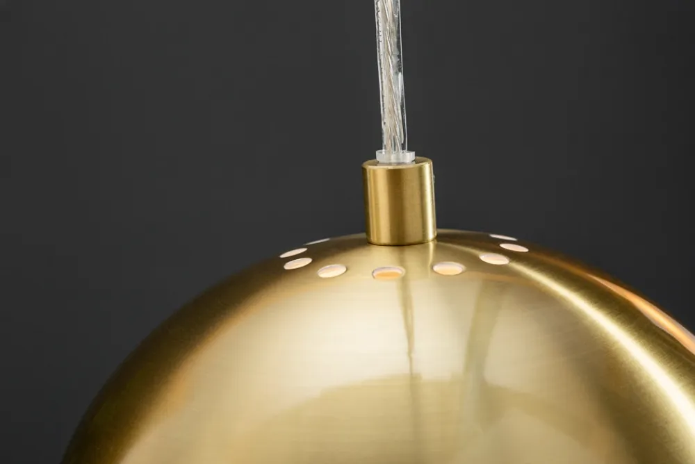 Riess-Ambiente Goldene Möbel|Hängelampen > Moderne 3er Hängeleuchte GOLDEN BALL gold Hängelampe höhenverstellbar