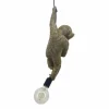 Riess-Ambiente Hängelampen > Moderne Hängelampe MONKEY 55cm gold Affen-Skulptur handmade