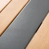 Riess-Ambiente Gartenbänke > Moderne Outdoor Sitzbank TAMPA LOUNGE 125cm grau natur Aluminium Metall Holz-Design wetterfest