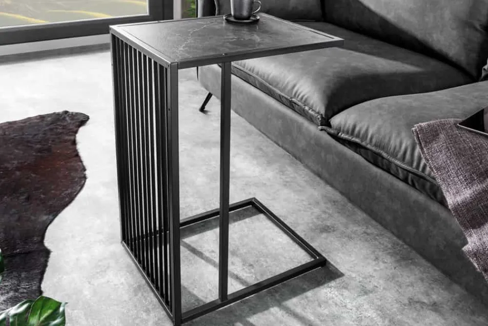 Riess-Ambiente Beistelltische|Skandinavisch > Moderner Beistelltisch ARCHITECTURE 65cm graphit Metall Laptoptisch