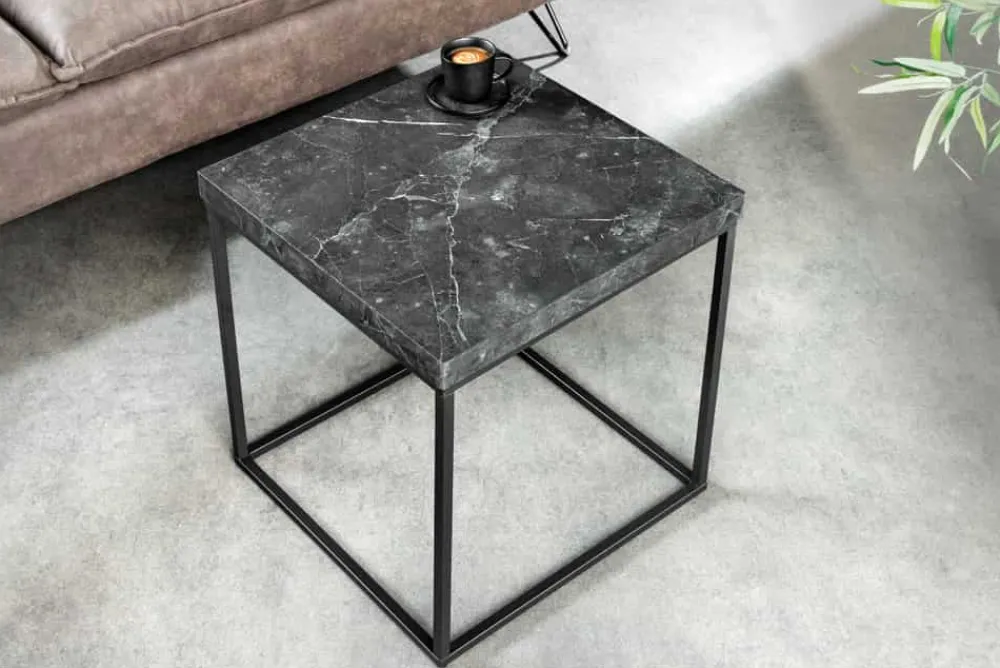 Riess-Ambiente Beistelltische > Moderner Beistelltisch ARCHITECTURE 45cm graphit Metallgestell