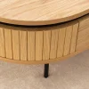 Riess-Ambiente Couchtische & Truhen > Moderner Couchtisch ATELIER 120cm natur Eiche schwarz mit zwei Schubladen