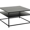 Riess-Ambiente Industrial Loft|Couchtische & Truhen > Moderner Couchtisch DURA STEEL 70cm schwarz Metall mit Ablagefach