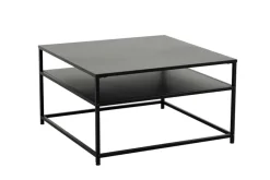Riess-Ambiente Industrial Loft|Couchtische & Truhen > Moderner Couchtisch DURA STEEL 70cm schwarz Metall mit Ablagefach