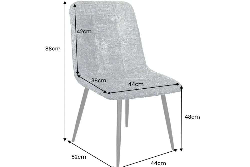 Riess-Ambiente Skandinavisch|Stühle > Moderner Design Stuhl TRES CHIC grün Chenille Cremona schwarze Metallbeine