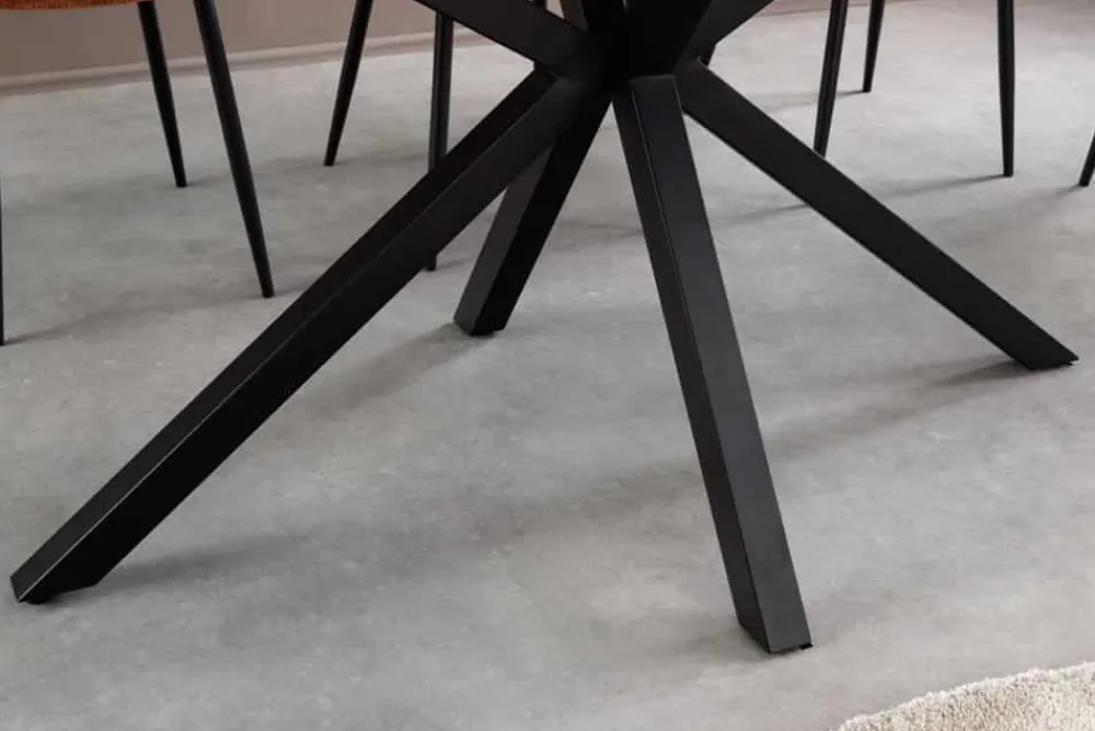 Riess-Ambiente Esstische > Moderner Esstisch GALAXIE 180cm Aurora Oro schwarz gold sand Keramik