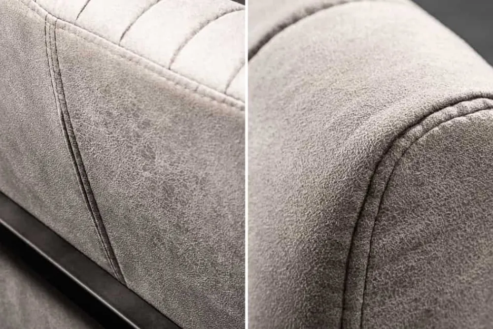 Riess-Ambiente Freischwinger|Industrial Loft > Moderner Freischwinger Armlehnenstuhl BIG ASTON taupe Taschenfederkern Eisengestell