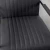 Riess-Ambiente Freischwinger|Stühle > Moderner Freischwinger Stuhl BIG ASTON Echtleder schwarz Taschenfederkern Metall