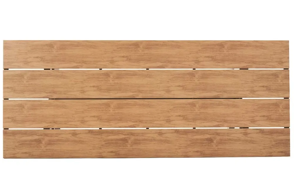Riess-Ambiente Gartentische > Moderner Gartentisch DESIGNO 200cm natur greige Aluminium wetterfest X-Gestell